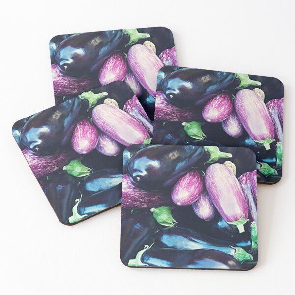 Item preview, Eggplant on the vine, purple vegetable, photograph, photo, pic designed and sold by Nostrathomas66.