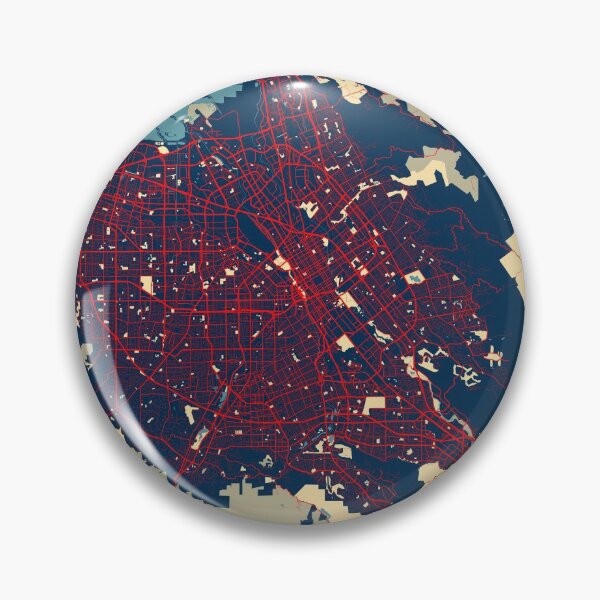 Item preview, San Jose City Map of California, USA - Hope designed and sold by deMAP.