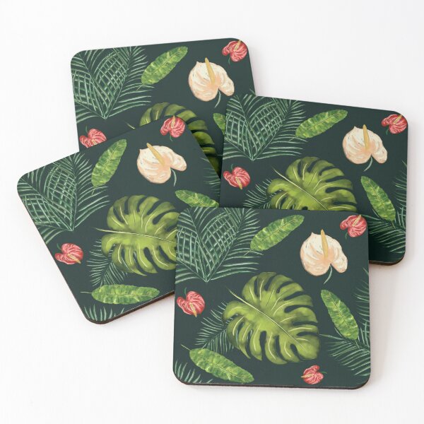 Item preview, Tropical Leaves and Flowers  designed and sold by Fun Travel Art.