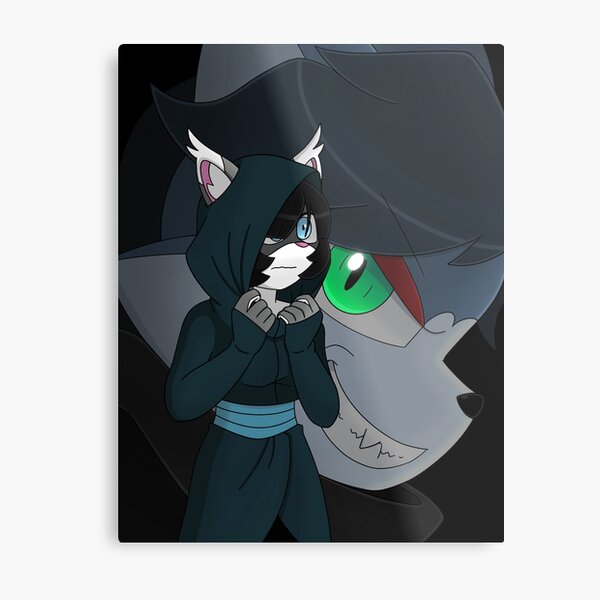 The Fox and the Lynx Metal Print