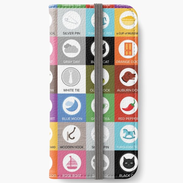 Color Vowel Tiles iPhone Wallet