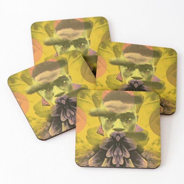 Item preview, Model with feathers Digital illustration all over designed and sold by Susanne Margarete Lutz.