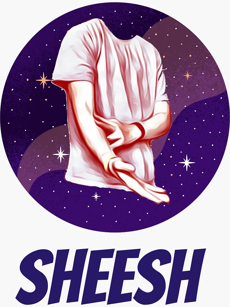 "Sheesh Tiktok Graphic" Sticker by tdileo11 Redbubble