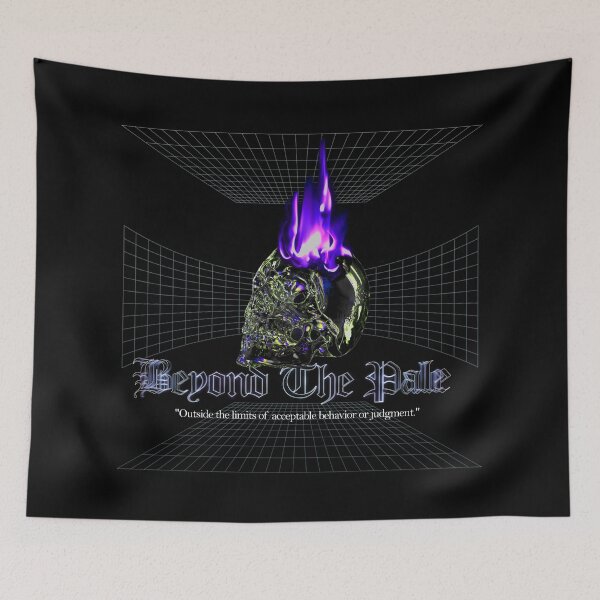 Item preview, Streetwear Psychedelic Classic Statue Zipped Hoodie skull blue flame designed and sold by katarsisworks.