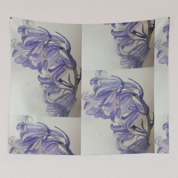 Item preview, Bluebells watercolour painting  designed and sold by esvb.