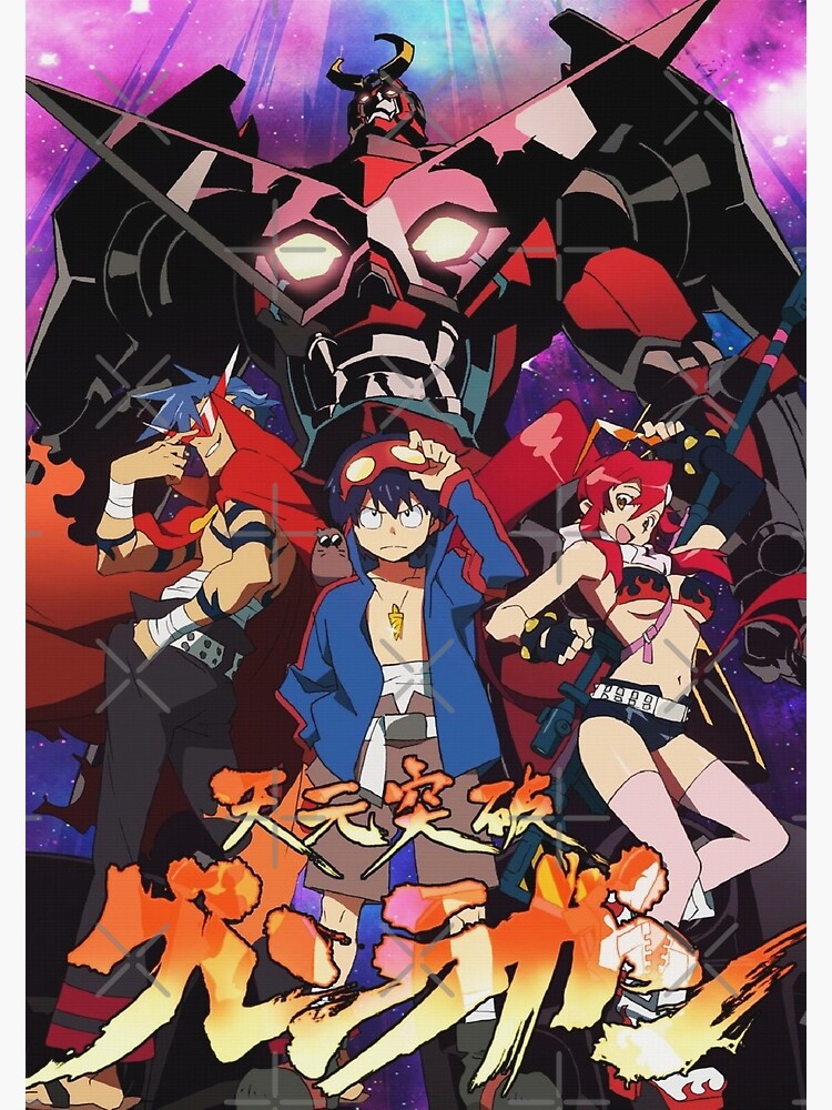 A Legacy Grey Version:Tengen Toppa Gurren Lagann Anime/Manga Poster for  Sale by vertei