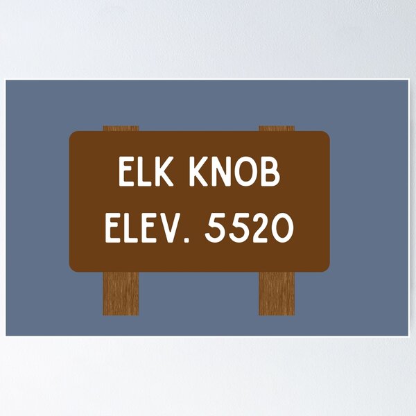 Item preview, Elk Knob North Carolina Elevation Sign designed and sold by TheWaterBirds.
