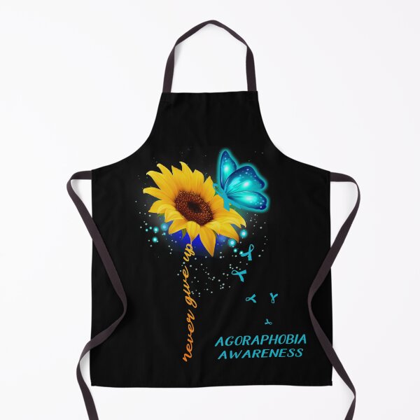 Item preview, Never Give Up Sunflower Ribbon Agoraphobia Awareness designed and sold by deputylove.