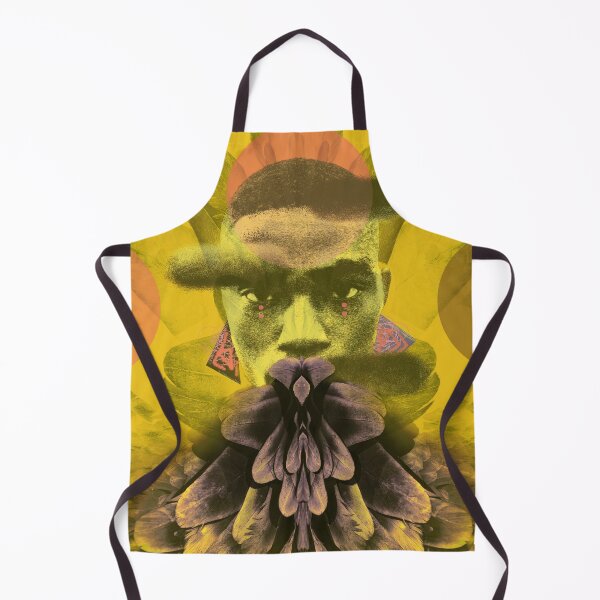 Item preview, Model with feathers Digital illustration all over designed and sold by Susanne Margarete Lutz.