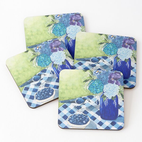Item preview, Al Fresco in Blue designed and sold by kathyjoycecards.