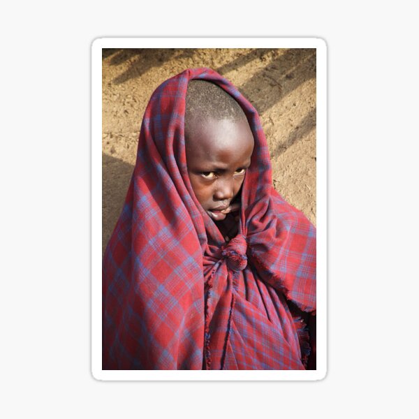 Young Maasai Girl Sticker
