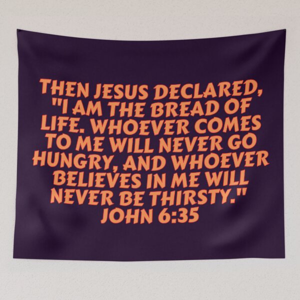 Item preview, Bible Verse John 6:35 designed and sold by Prayingwarrior.