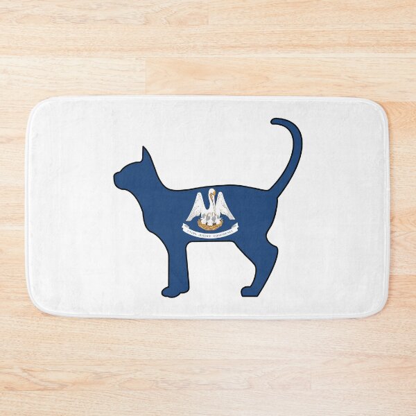 Item preview, State of Louisiana Flag for Cat Lovers designed and sold by Gsallicat.