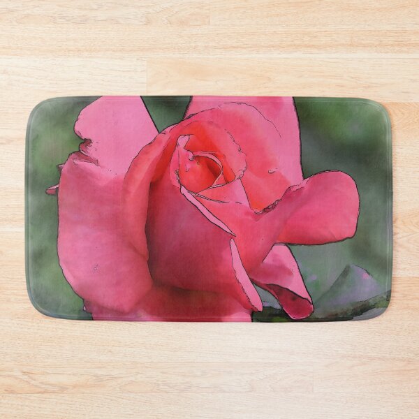 Item preview, Red Rose Bud In Watercolor designed and sold by KirtTisdale.