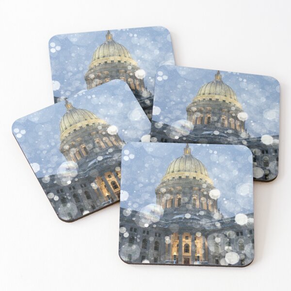 Item preview, Snowy Wisconsin State Capitol designed and sold by Todd Klassy.