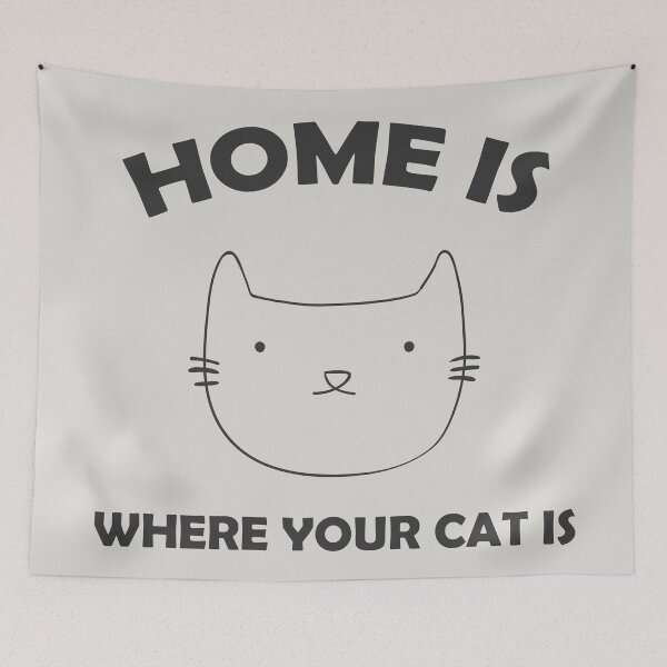 Item preview, Home is where your cat is designed and sold by Interpret108.