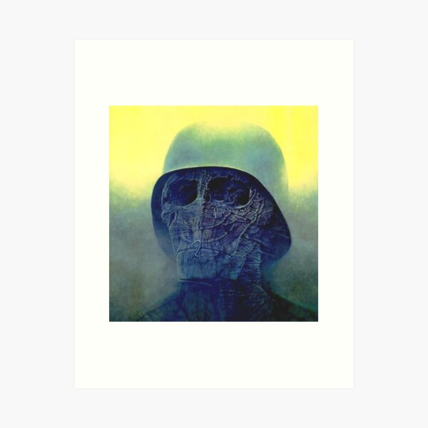 Untitled (Soldier), by Zdzisław Beksiński Art Print