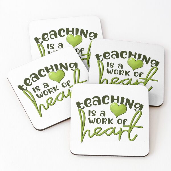 Item preview, Teaching Is a Work of Heart designed and sold by FuntasticDez.