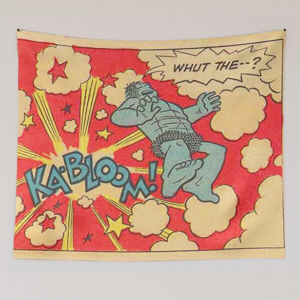Artikelvorschau, Kabloom, Caveman-Comic, Illustration, roter, blauer Cartoon entworfen und verkauft von Nostrathomas66.