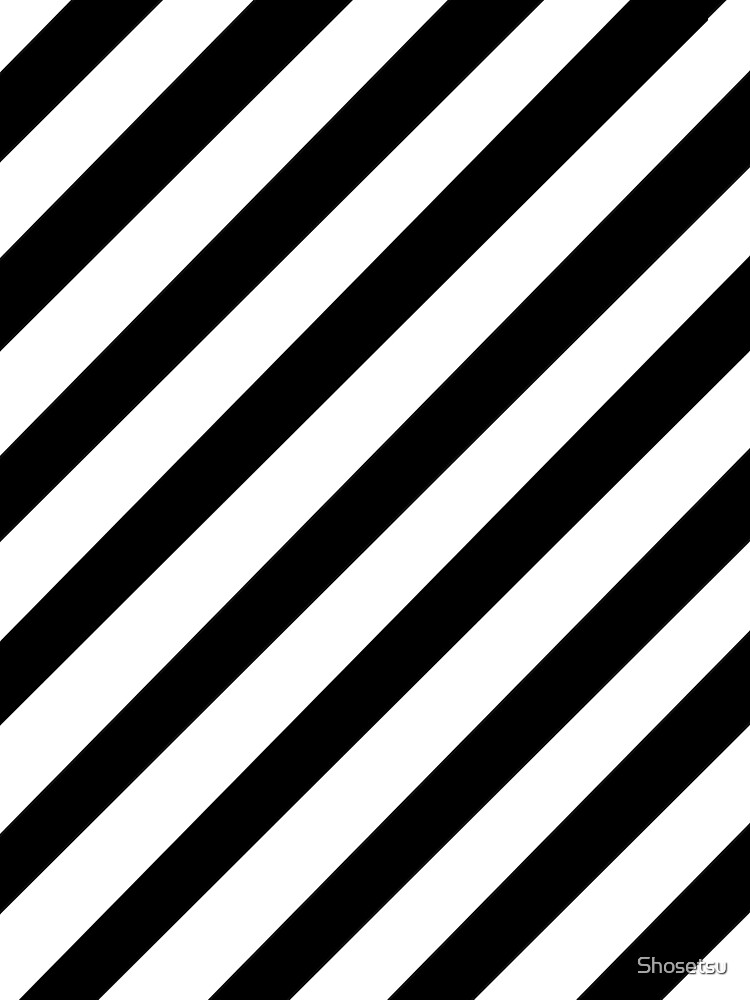 【DIAGONAL】25 GRAPHIC PRINTING TEE Parallel Diagonal Overlapping Color Lines Pattern