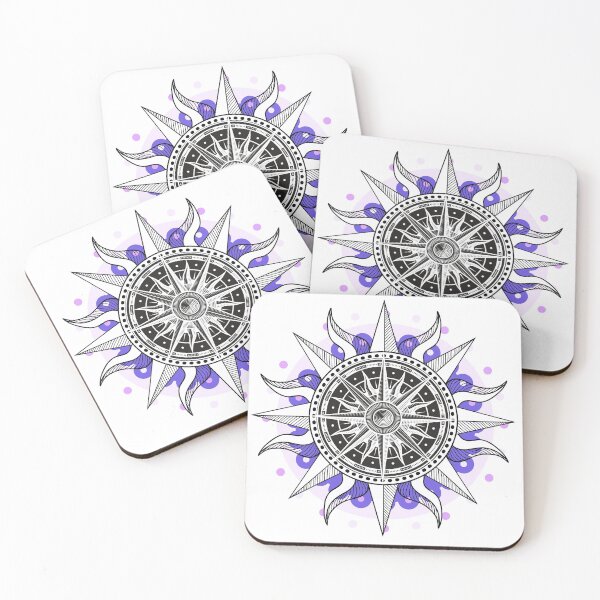 Item preview, Mystical Sun Blue and Purple designed and sold by Trinket-Trickster.