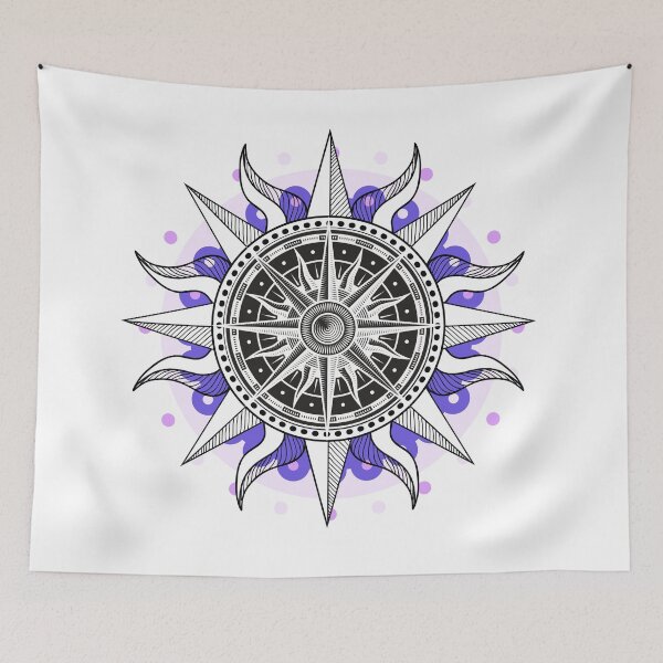 Item preview, Mystical Sun Blue and Purple designed and sold by Trinket-Trickster.