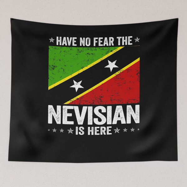 Item preview, Have No Fear The Nevisian Is Here  Saint Kitts and Nevis Flag Design designed and sold by JJDzignsShop.