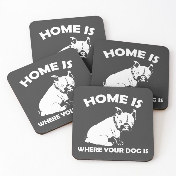 Item preview, Home is where your dog is in Gray designed and sold by Interpret108.