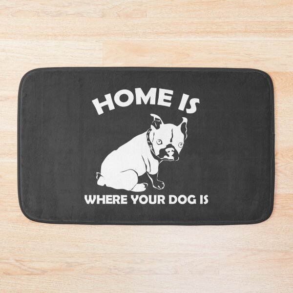 Item preview, Home is where your dog is in Gray designed and sold by Interpret108.