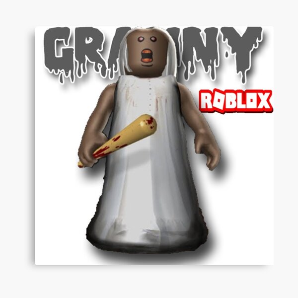 Granny Chapter 2 Canvas Print By Merchgamestore Redbubble - granny outfit roblox