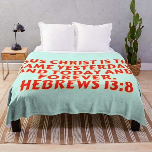 Item preview, Bible Verse Hebrews 13:8 designed and sold by Prayingwarrior.