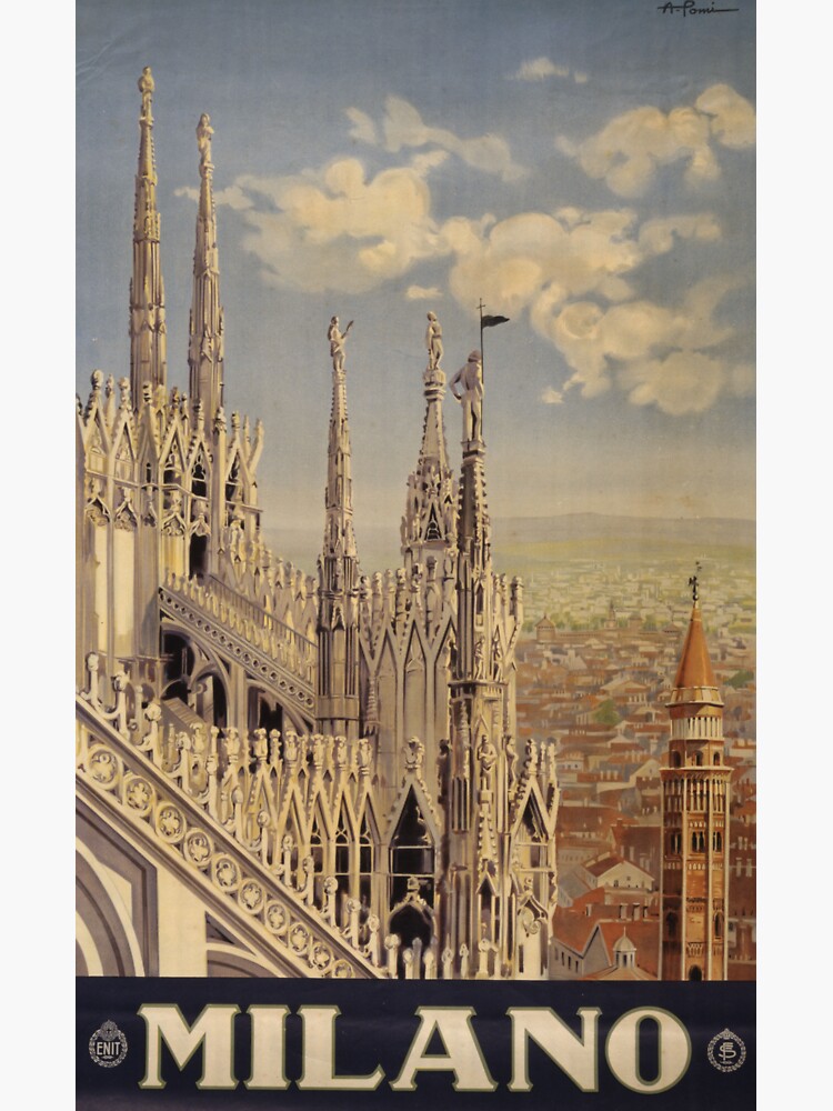 Milano' Vintage Poster (Reproduction) by RozAbellera