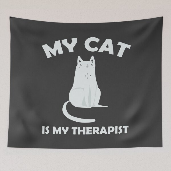 Item preview, My Cat is my Therapist designed and sold by Interpret108.