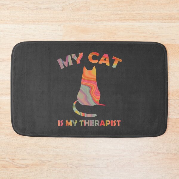Item preview, My Cat is my Therapist in Colors designed and sold by Interpret108.