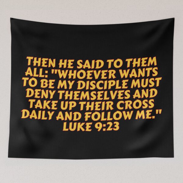 Item preview, Bible Verse Luke 9:23 designed and sold by Prayingwarrior.