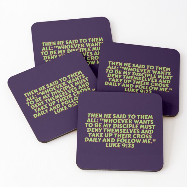 Item preview, Bible Verse Luke 9:23 designed and sold by Prayingwarrior.
