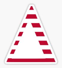 Stripes Delta Sticker