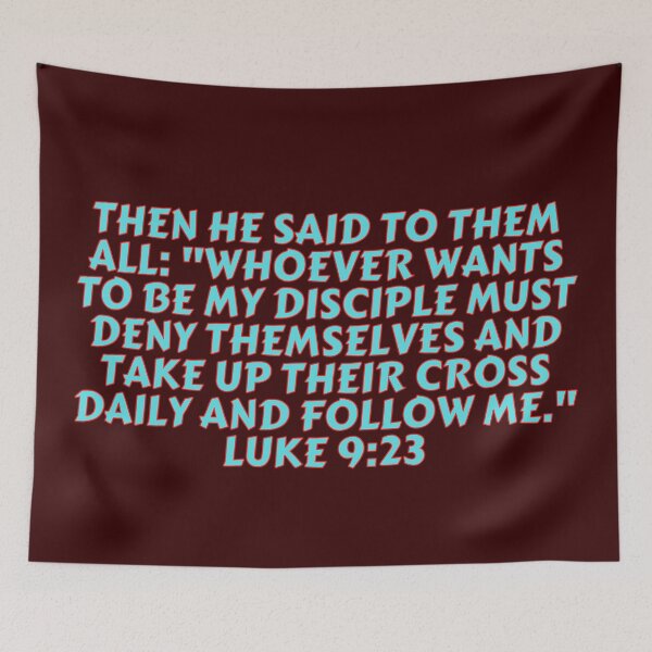 Item preview, Bible Verse Luke 9:23 designed and sold by Prayingwarrior.