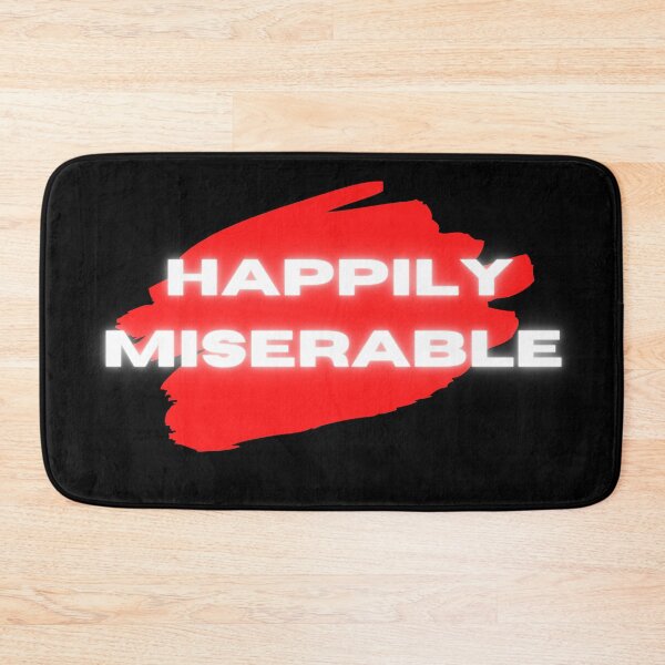 Item preview, A Red Neon Design Of Happily miserable designed and sold by tagmoj.