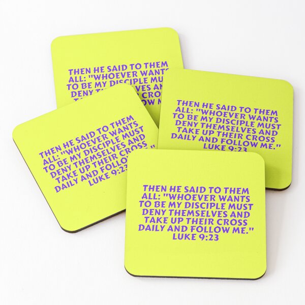 Item preview, Bible Verse Luke 9:23 designed and sold by Prayingwarrior.
