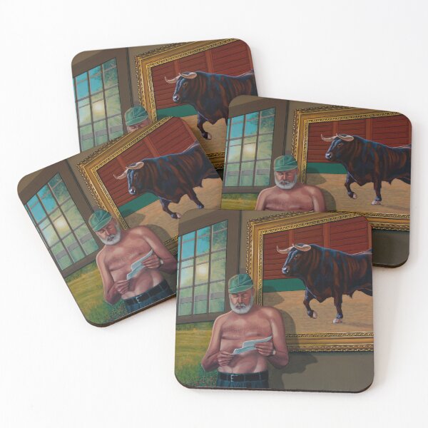 Item preview, Ernest Hemingway Painting designed and sold by PaulMeijering.
