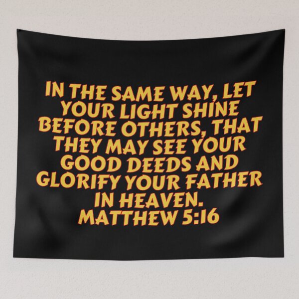 Item preview, Bible Verse Matthew 5:16 designed and sold by Prayingwarrior.