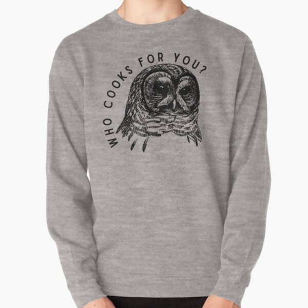 Item preview, Who cooks for you barred owl birding  designed and sold by TheWaterBirds.