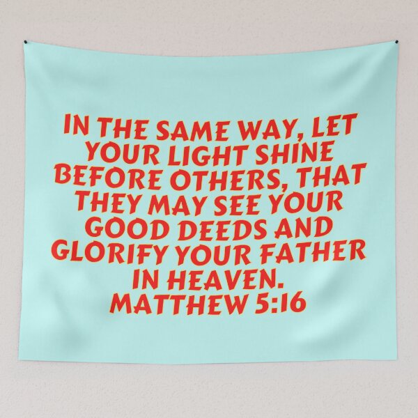 Item preview, Bible Verse Matthew 5:16 designed and sold by Prayingwarrior.
