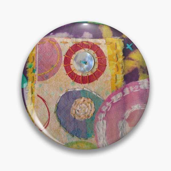 Item preview, Mini quilt spiral button designed and sold by nighthawkstudio.