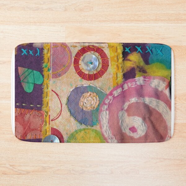 Item preview, Mini quilt spiral button designed and sold by nighthawkstudio.