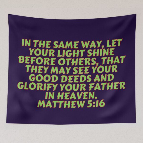 Item preview, Bible Verse Matthew 5:16 designed and sold by Prayingwarrior.