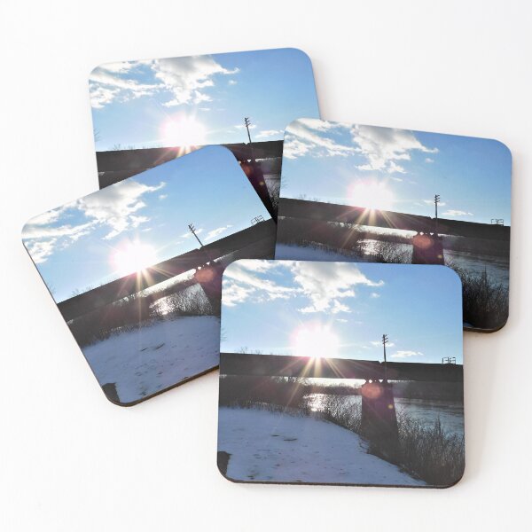 Item preview, sun set on a winters day designed and sold by Zarabeaver.