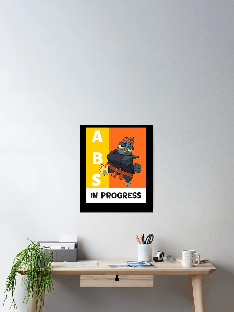 Thumbnail 2 of 3, Poster, Abs In Progress designed and sold by modern-wave.