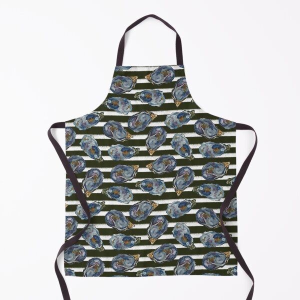 Item preview, Oysters on the half shell olive stripes designed and sold by cityette.